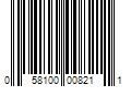 Barcode Image for UPC code 058100008211