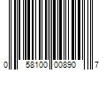 Barcode Image for UPC code 058100008907