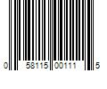 Barcode Image for UPC code 058115001115