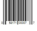 Barcode Image for UPC code 058171000077