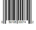 Barcode Image for UPC code 058185000742