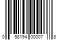 Barcode Image for UPC code 058194000078