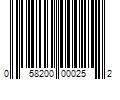 Barcode Image for UPC code 058200000252