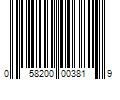 Barcode Image for UPC code 058200003819