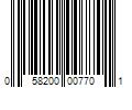 Barcode Image for UPC code 058200007701