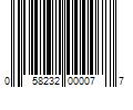 Barcode Image for UPC code 058232000077