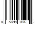 Barcode Image for UPC code 058249000077