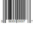 Barcode Image for UPC code 058300000077