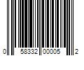 Barcode Image for UPC code 058332000052