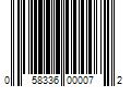 Barcode Image for UPC code 058336000072