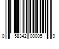 Barcode Image for UPC code 058342000059