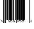 Barcode Image for UPC code 058354000078