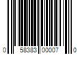 Barcode Image for UPC code 058383000070