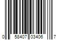 Barcode Image for UPC code 058407034067