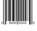 Barcode Image for UPC code 058430000039