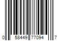 Barcode Image for UPC code 058449770947