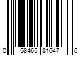 Barcode Image for UPC code 058465816476