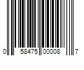 Barcode Image for UPC code 058475000087