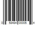 Barcode Image for UPC code 058484000054