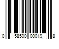 Barcode Image for UPC code 058500000198. Product Name: 