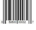 Barcode Image for UPC code 058500000327. Product Name: 