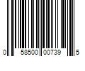 Barcode Image for UPC code 058500007395