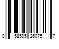 Barcode Image for UPC code 058505260757