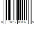 Barcode Image for UPC code 058512000063