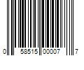 Barcode Image for UPC code 058515000077