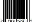 Barcode Image for UPC code 058581000056