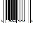 Barcode Image for UPC code 058644000078