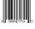 Barcode Image for UPC code 058655707249