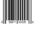 Barcode Image for UPC code 058671000058