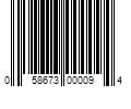 Barcode Image for UPC code 058673000094