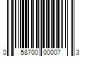 Barcode Image for UPC code 058700000073