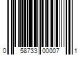 Barcode Image for UPC code 058733000071