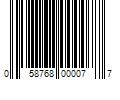 Barcode Image for UPC code 058768000077