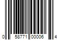 Barcode Image for UPC code 058771000064