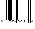 Barcode Image for UPC code 058800000126