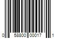 Barcode Image for UPC code 058800000171