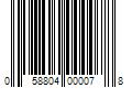 Barcode Image for UPC code 058804000078