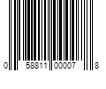 Barcode Image for UPC code 058811000078