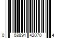 Barcode Image for UPC code 058891420704