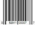 Barcode Image for UPC code 058911000077