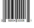 Barcode Image for UPC code 058934000061