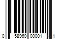 Barcode Image for UPC code 058960000011