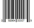 Barcode Image for UPC code 058964000079