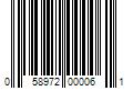 Barcode Image for UPC code 058972000061