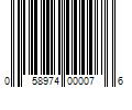 Barcode Image for UPC code 058974000076