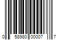 Barcode Image for UPC code 058980000077